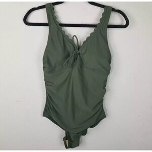 Merona Green One Piece Swimsuit Size‎ Small